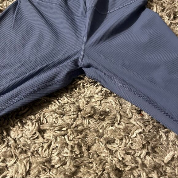 Lululemon align 25” ribbed leggings oasis blue size 8 - Picture 2 of 5